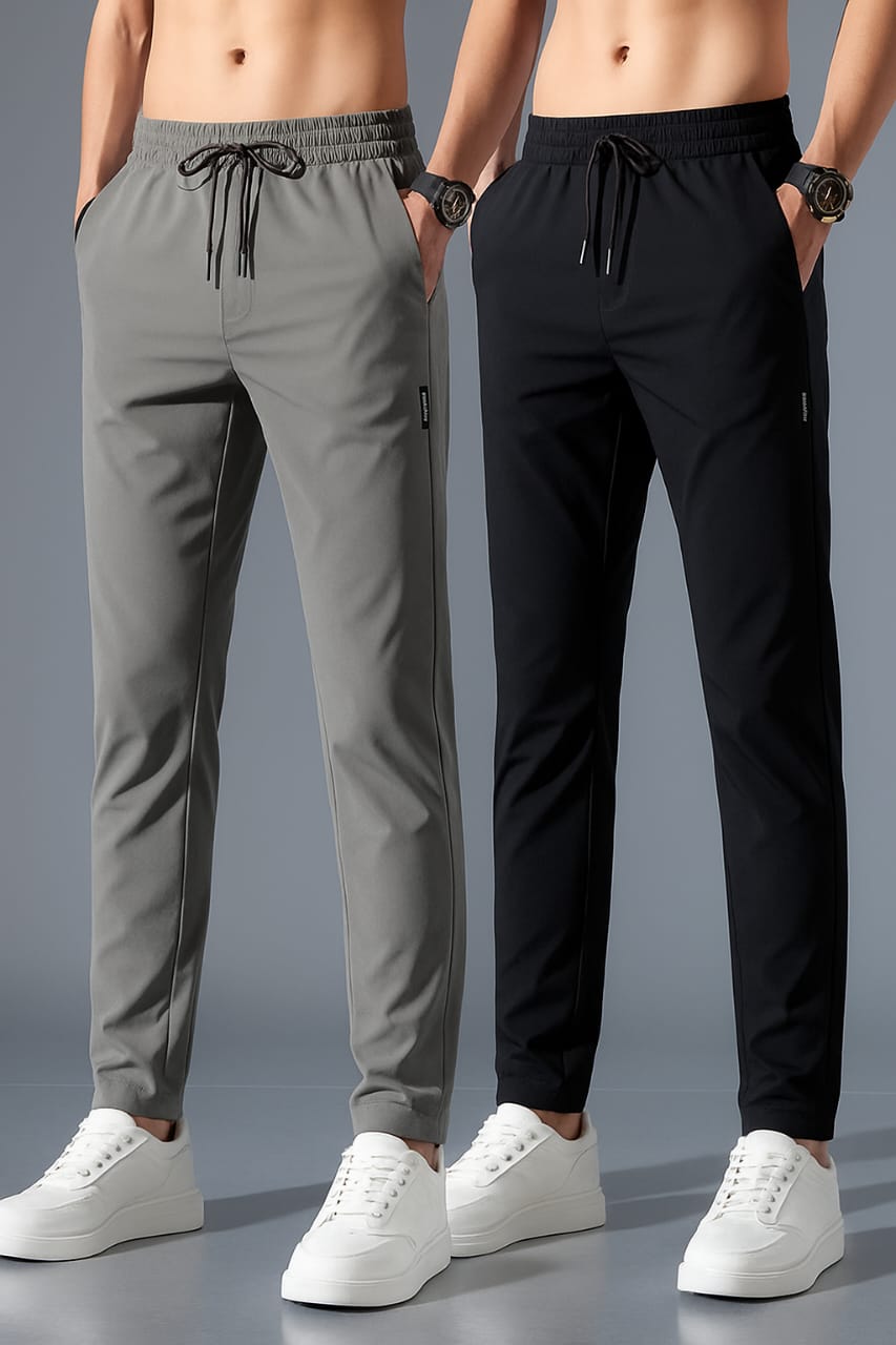 BD NS Lycra Men's Track Pant- Pack of 2