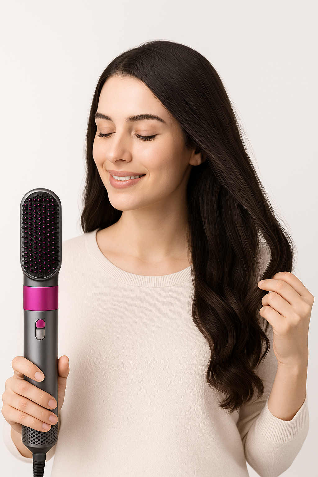 5-in-1 Detachable Hot Air Brush & Hair Dryer Comb