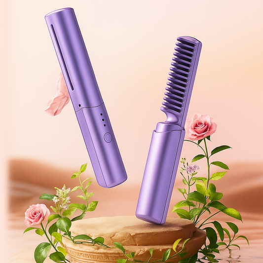 Rechargeable Hot Comb Hair Straightener