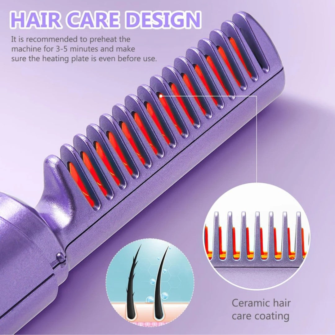 Rechargeable Hot Comb Hair Straightener