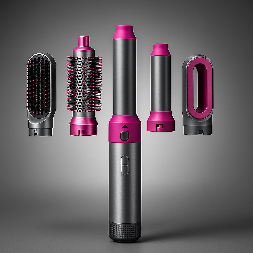 5-in-1 Detachable Hot Air Brush & Hair Dryer Comb