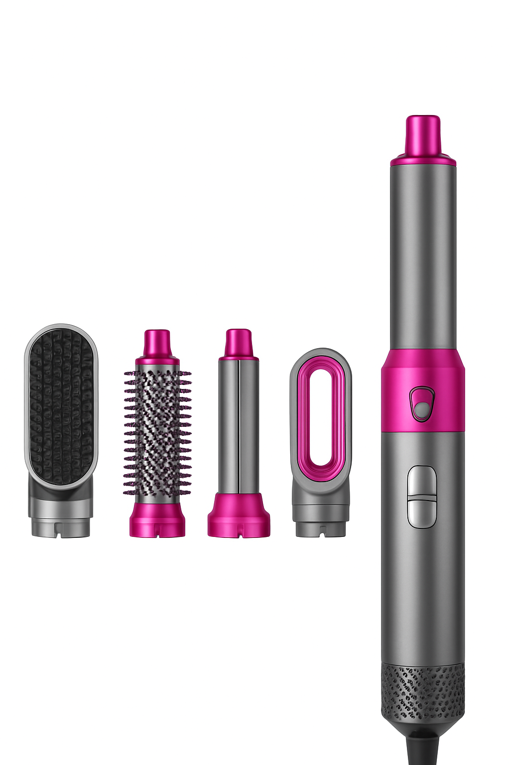 5-in-1 Detachable Hot Air Brush & Hair Dryer Comb